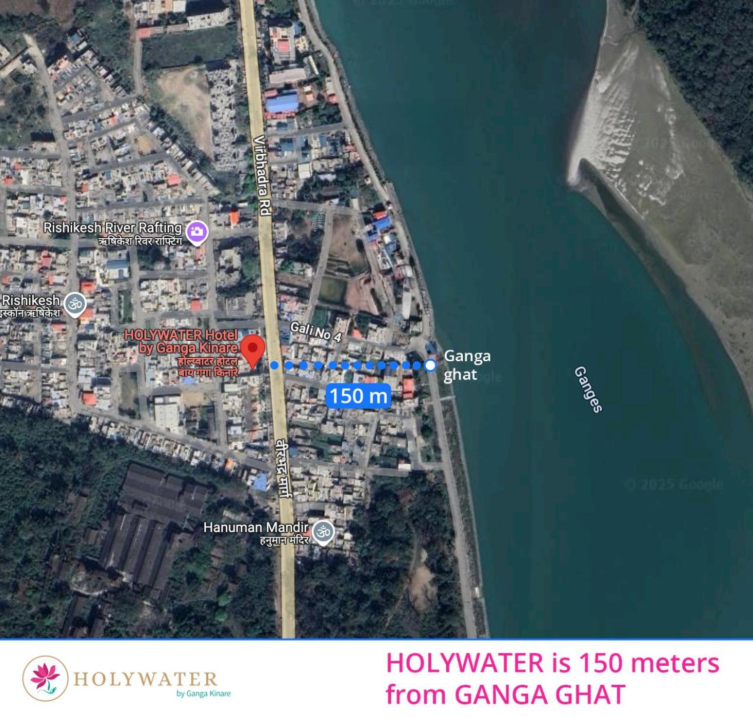 Holywater Hotel By Ganga Kinare #150 Mts From Ganga Ghat Rishīkesh Esterno foto